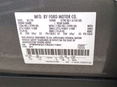Used 2024 Ford Explorer ST w/ Equipment Group 401A AWD/4WD image 38