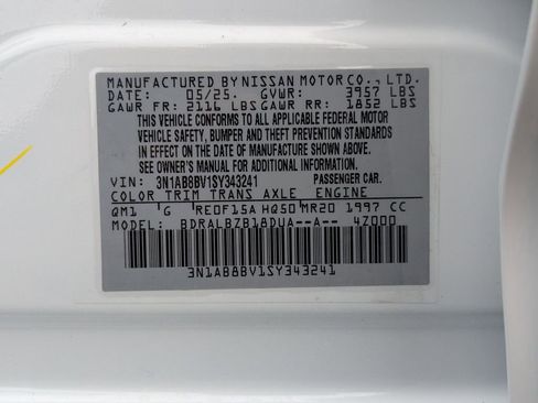 Used 2025 Nissan Sentra S FWD image 26