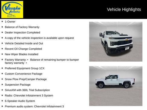 Used 2025 Chevrolet Silverado 2500 Custom w/ Custom Convenience Package AWD/4WD image 2