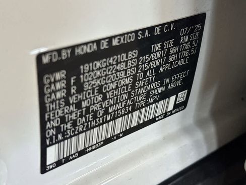 Certified 2026 Honda HR-V LX image 28