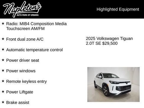 Used 2025 Volkswagen Tiguan SE AWD/4WD image 15
