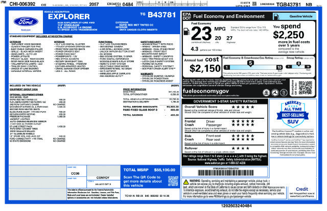 New 2026 Ford Explorer ST-Line w/ ST-Line Street Pack AWD/4WD image 30