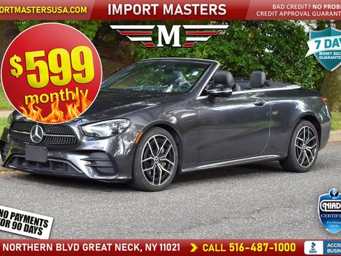 Used 2021 Mercedes-Benz E 450 4MATIC Cabriolet w/ AMG Line image 1