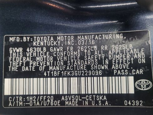 Used 2016 Toyota Camry SE FWD image 33