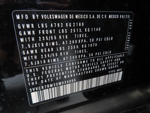 New 2025 Volkswagen Tiguan S image 29