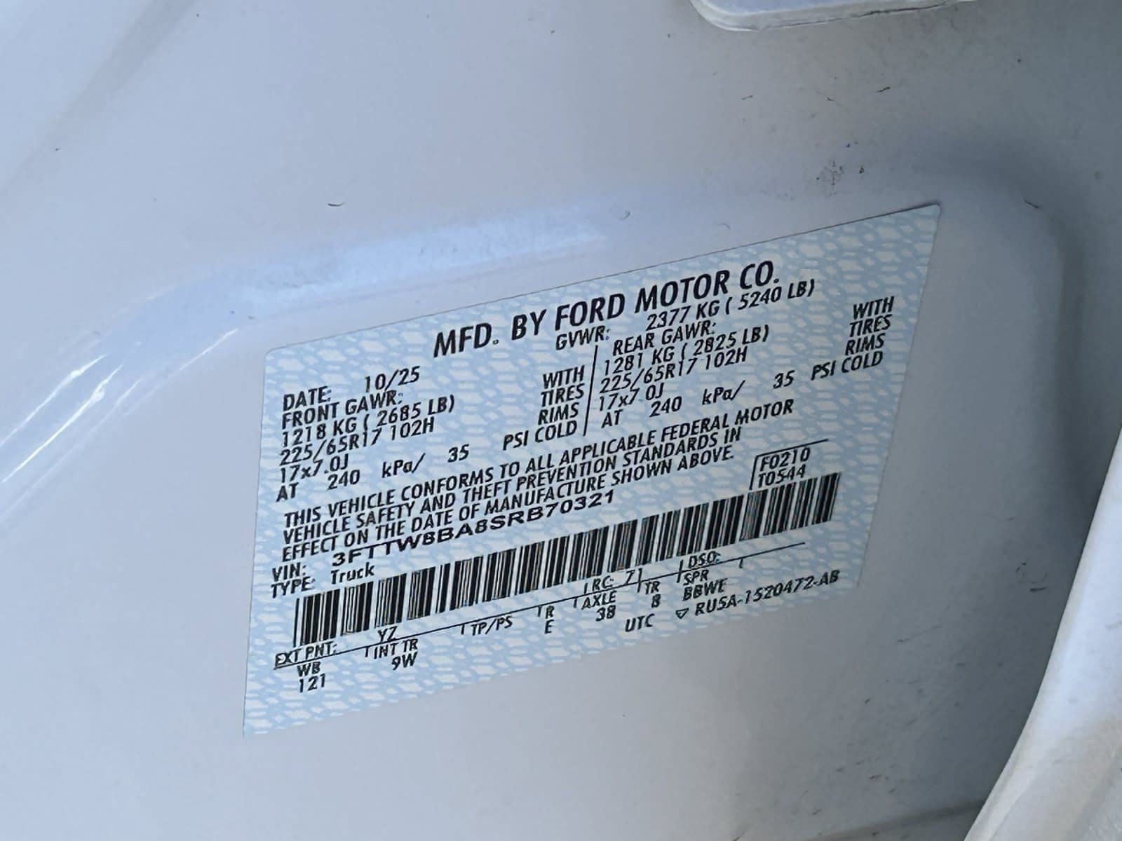 Used 2025 Ford Maverick XL w/ Equipment Group 102A AWD/4WD image 34
