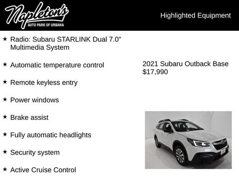 Used 2021 Subaru Outback AWD/4WD image 15