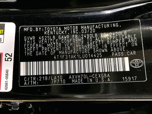 Certified 2020 Toyota Camry XLE w/ Driver Assist Package image 34