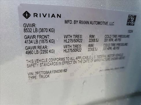 Used 2025 Rivian R1T Adventure AWD/4WD image 20