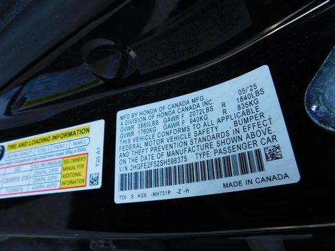 Certified 2025 Honda Civic Sport image 8