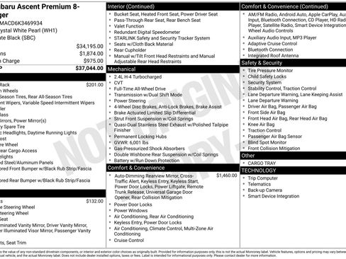 Used 2019 Subaru Ascent Premium image 46