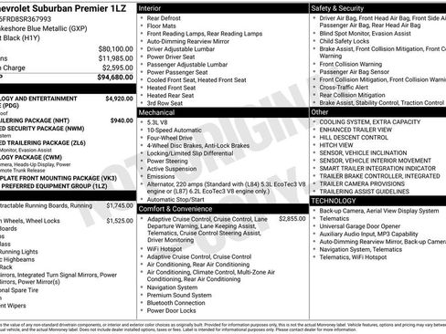 Certified 2025 Chevrolet Suburban Premier AWD/4WD image 4
