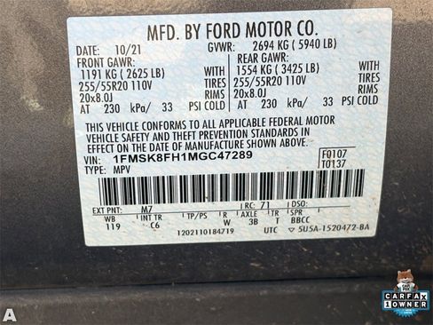 Used 2021 Ford Explorer Limited w/ Equipment Group 301A image 14