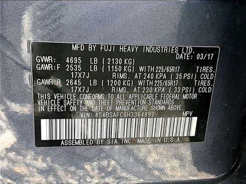 Used 2017 Subaru Outback 2.5i Premium image 31