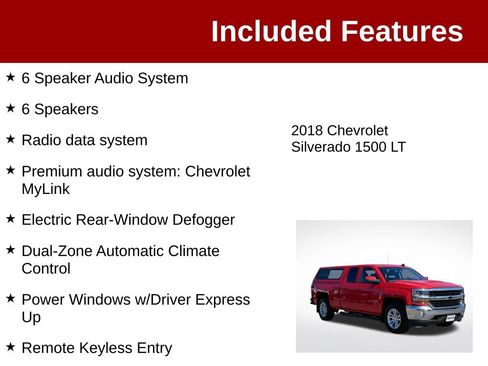 Used 2018 Chevrolet Silverado 1500 LT w/ All Star Edition AWD/4WD image 4
