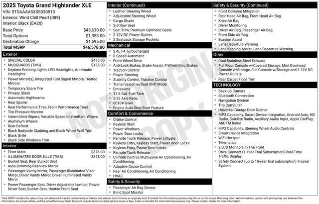 Certified 2025 Toyota Grand Highlander FWD image 35