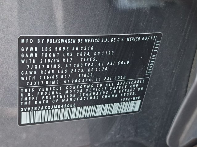 Used 2018 Volkswagen Tiguan SE AWD/4WD image 24