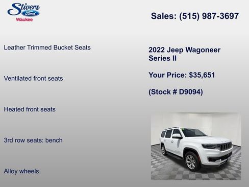 Used 2022 Jeep Wagoneer Series II AWD/4WD image 16