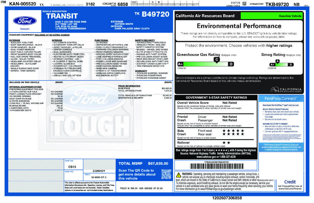 New 2026 Ford Transit 350 XLT RWD image 4