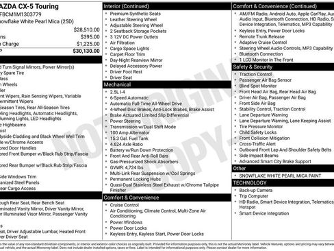 Certified 2021 MAZDA CX-5 Touring AWD/4WD image 12