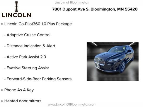 Certified 2022 Lincoln Nautilus Reserve w/ Equipment Group 201A image 9