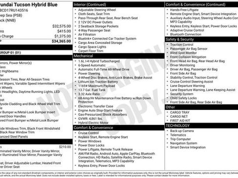 Certified 2024 Hyundai Tucson Blue AWD/4WD image 23