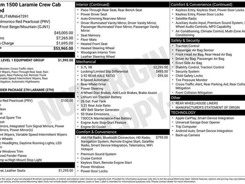 Used 2021 RAM 1500 Laramie RWD image 7