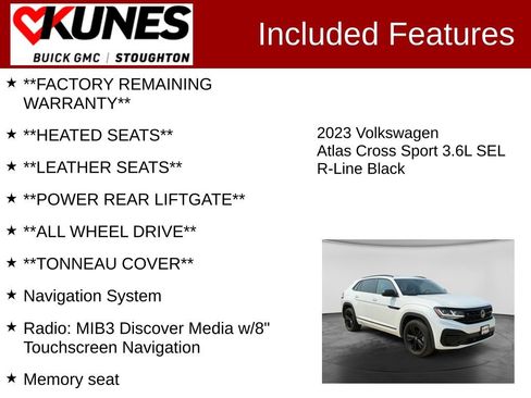 Used 2023 Volkswagen Atlas Cross Sport SEL R-Line AWD/4WD image 3