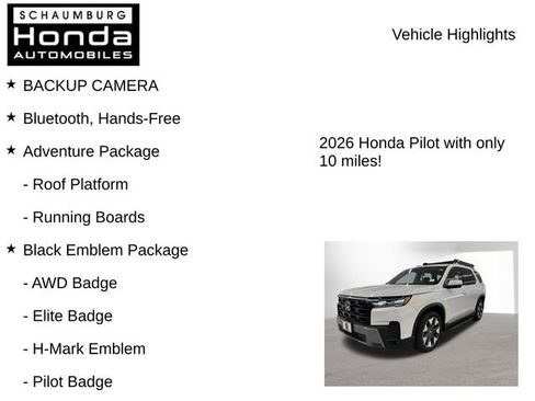New 2026 Honda Pilot Elite image 8