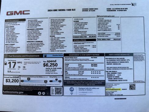 Used 2024 GMC Sierra 1500 SLE w/ Preferred Package image 2