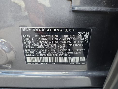 Certified 2025 Honda HR-V LX image 29