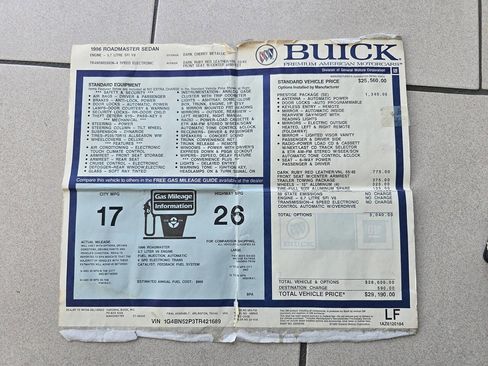 Used 1996 Buick Roadmaster Sedan RWD image 55