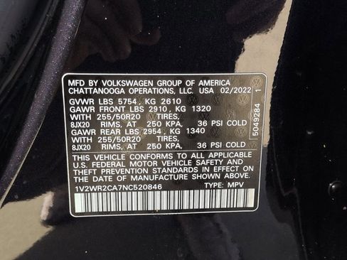 Used 2022 Volkswagen Atlas SE image 25