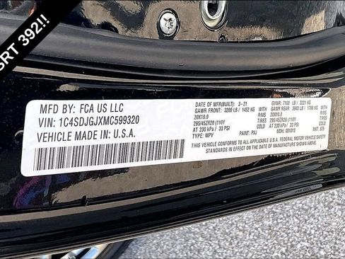 Used 2021 Dodge Durango SRT w/ Technology Group AWD/4WD image 33