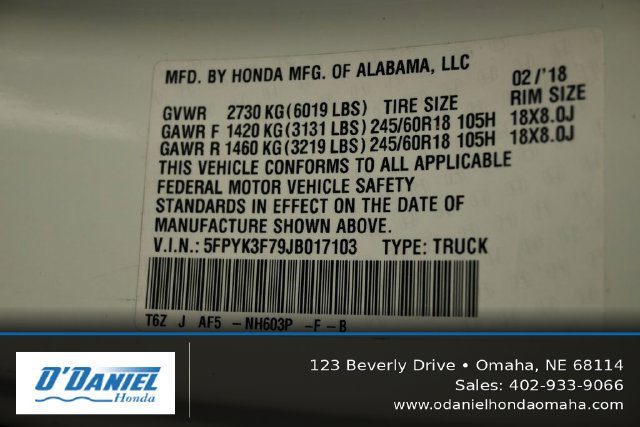Used 2018 Honda Ridgeline RTL-E image 49