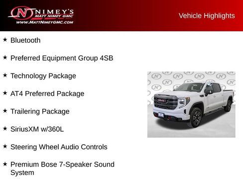 Used 2024 GMC Sierra 1500 AT4 w/ Technology Package AWD/4WD image 11