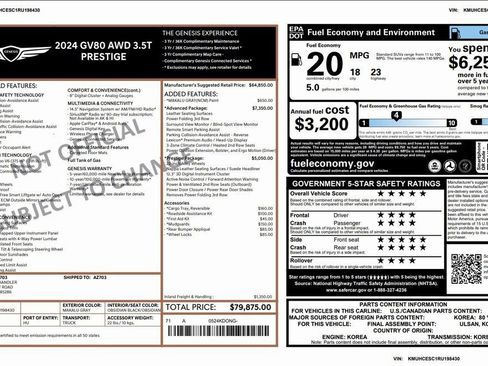 Used 2024 Genesis GV80 3.5T w/ Prestige Package image 4