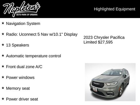 Used 2023 Chrysler Pacifica Limited image 3