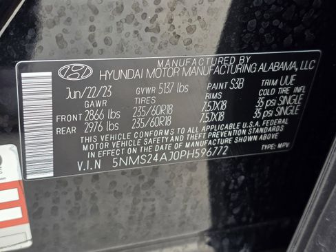 Certified 2023 Hyundai Santa Fe SEL w/ Cargo Package image 34