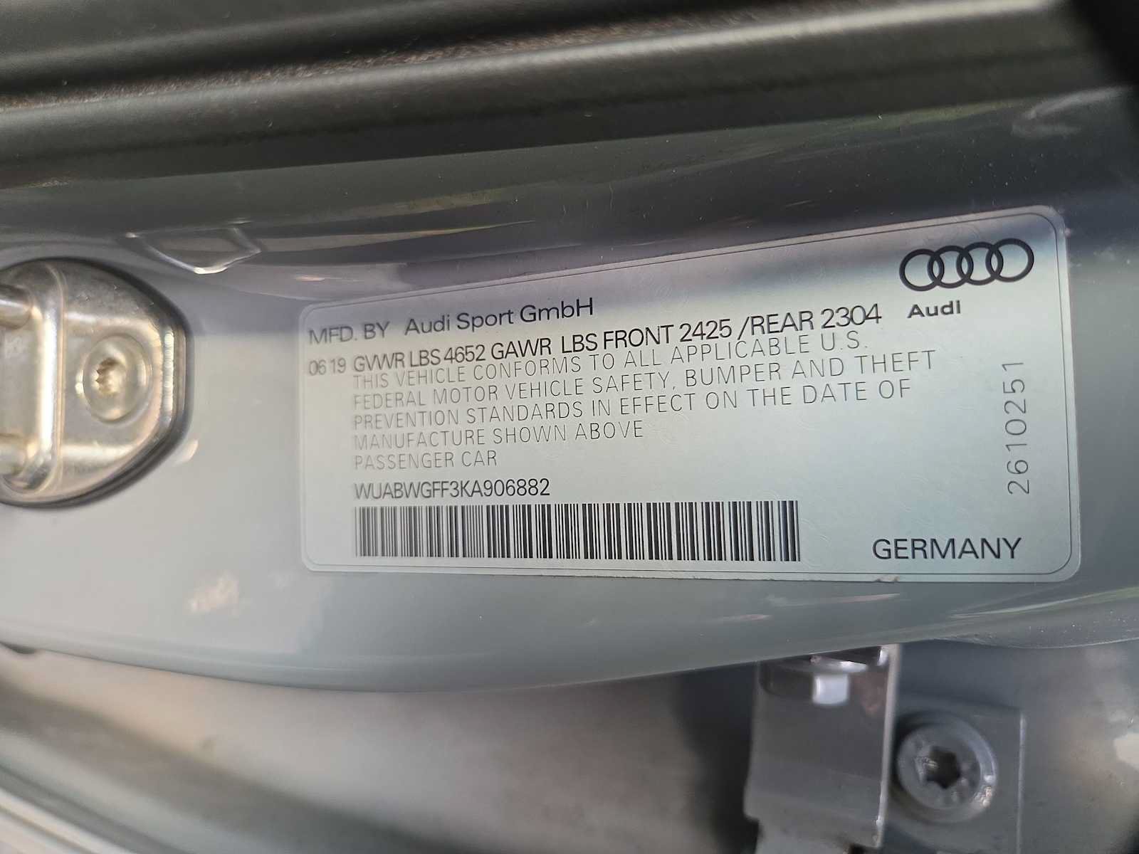 Used 2019 Audi RS 3 AWD/4WD image 4