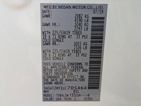 Used 2020 Nissan Rogue SL w/ Premium Package image 27