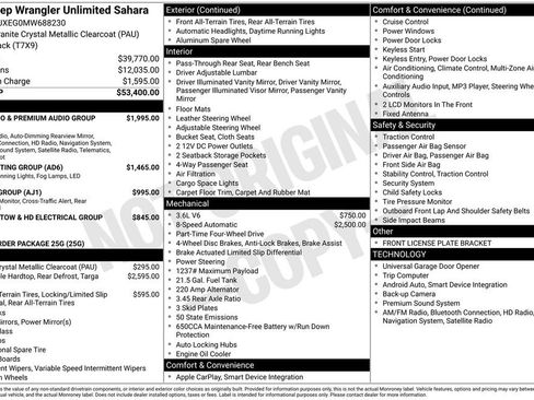 Used 2021 Jeep Wrangler Unlimited Sahara image 15