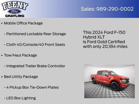 Certified 2024 Ford F150 XLT w/ Equipment Group 302A MID AWD/4WD image 24