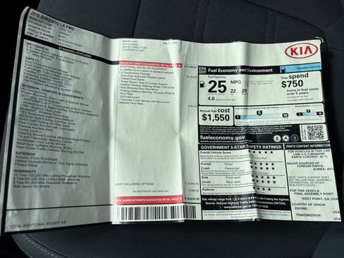 Used 2019 Kia Sorento LX w/ LX Convenience Package image 24