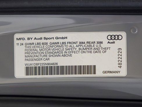Used 2025 Audi RS 6 performance w/ Black Optic Package image 53
