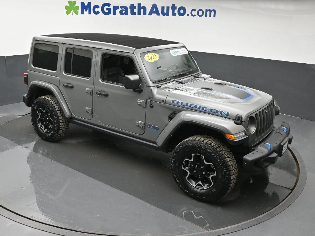 Used 2022 Jeep Wrangler Unlimited Rubicon 4xe w/ Steel Bumper Group AWD/4WD image 3