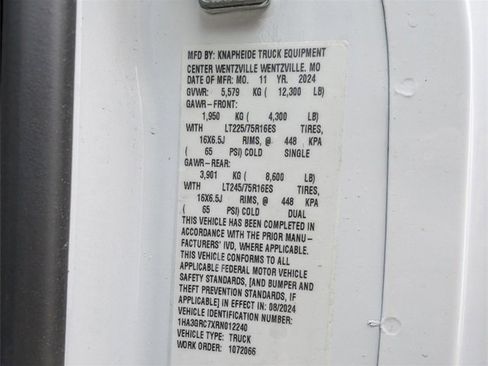 New 2024 Chevrolet Express 3500 Work Van w/ Power Convenience Package image 19