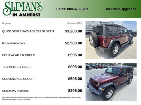 Used 2021 Jeep Wrangler Unlimited Sport AWD/4WD image 10