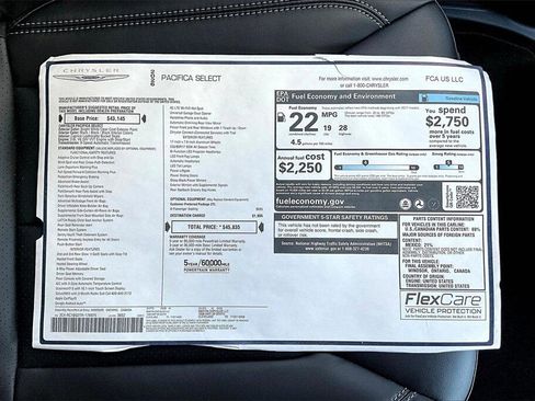 New 2026 Chrysler Pacifica Select image 14