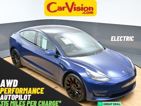 Used 2021 Tesla Model 3 Performance AWD/4WD image 1